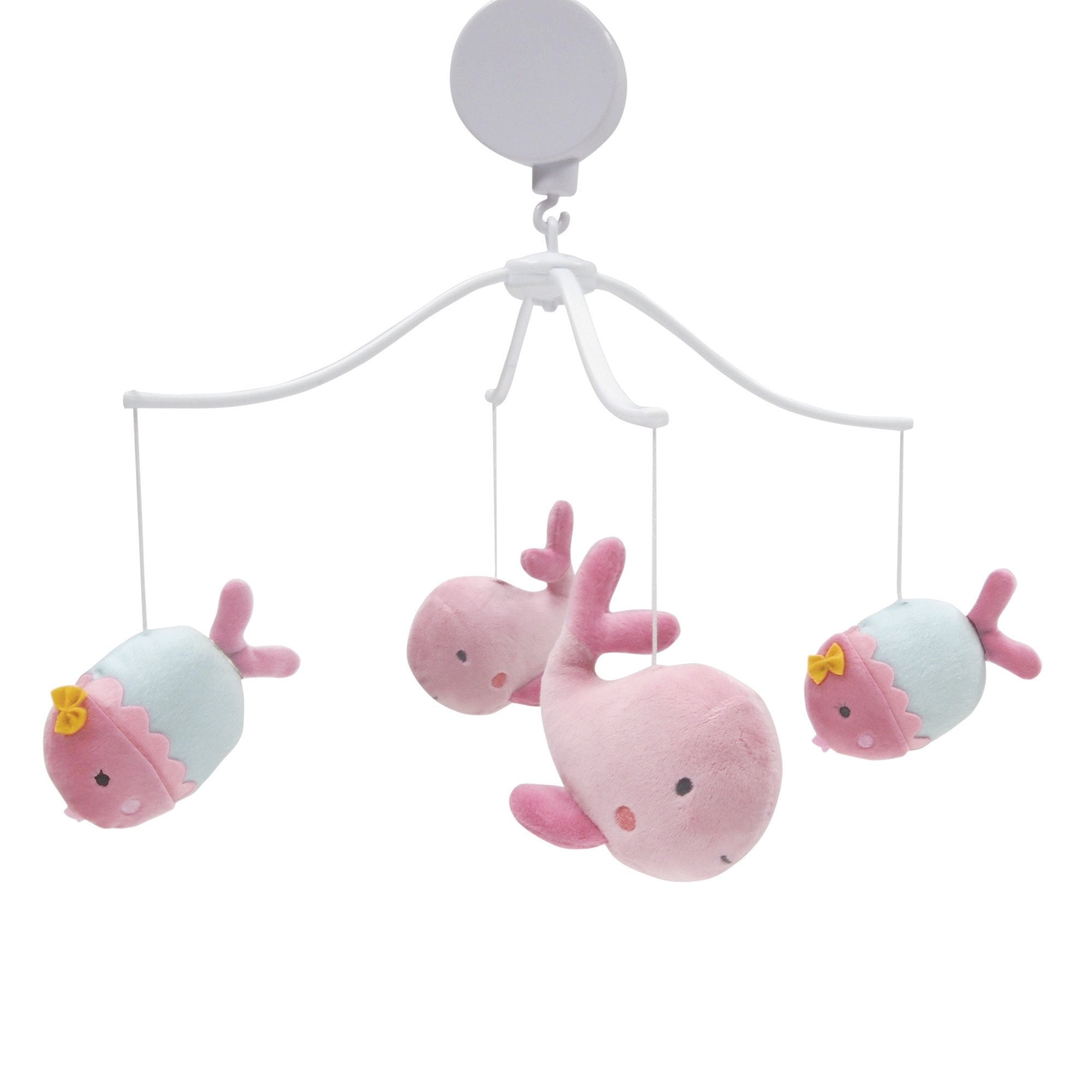 Shop Bedtime Originals Sugar Reef Pink Blue Whale And Fish Musical