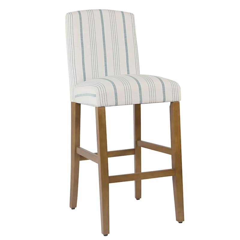 HomePop Classic Parsons High Back 29" Barstool - Blue Calypso Stripe - 29 inches
