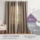 preview thumbnail 9 of 55, EXCLUSIVE HOME Loha Linen Grommet Top Curtain Panel Pair