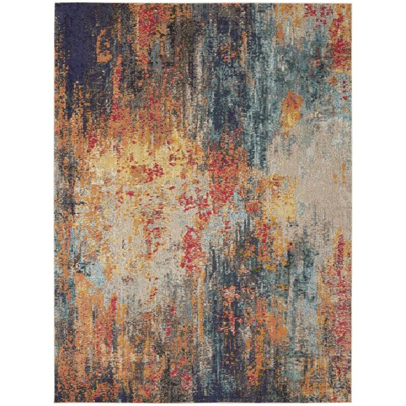 HomeRoots Abstract Modern Rectangle Area Rug - 144.00 in. x 108.00 in. x 0.50 in.