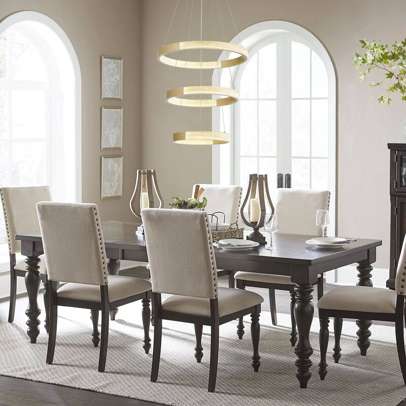 3-Light Unique Tiered LED Chandelier - 18.9'' H x 19.88'' W x 19.88'' D