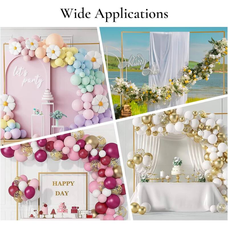 Wedding Backdrop Stand 6.6x6.6 FT MetalSquare Balloon Arch Stand
