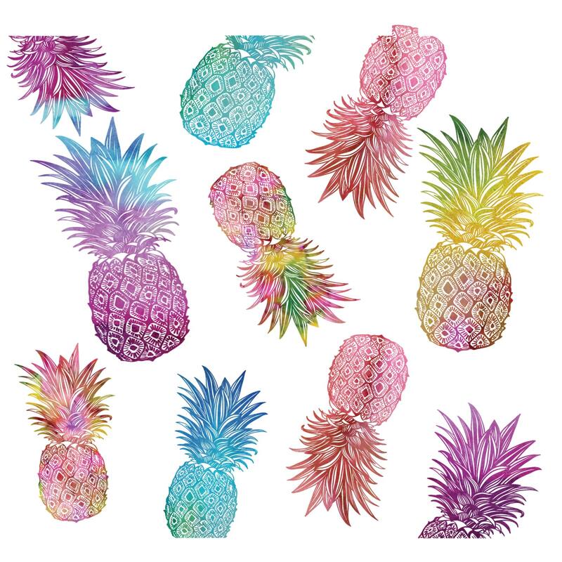 Tervis Watercolor Pineapples Made in USA Double Walled Insulated Travel Tumbler, Classic - 24oz Venture Lite Water Bottle