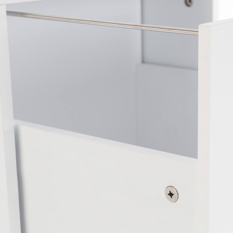 Lavish Home 2-Drawer File Cabinet with Lock and Rolling Wheels