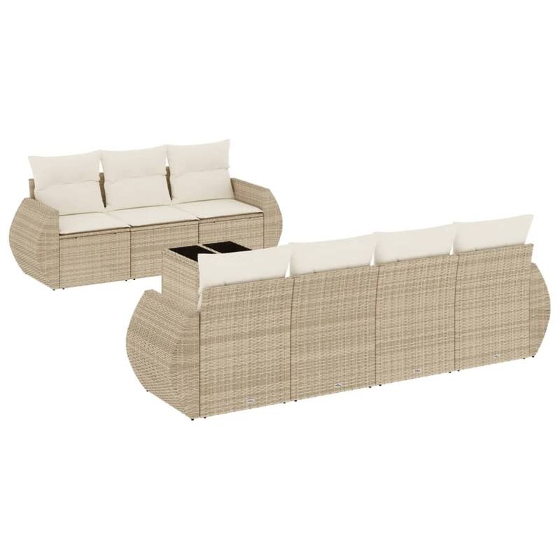 vidaXL Garden Sofa Set - 21.7 x 21.7 x 14.6
