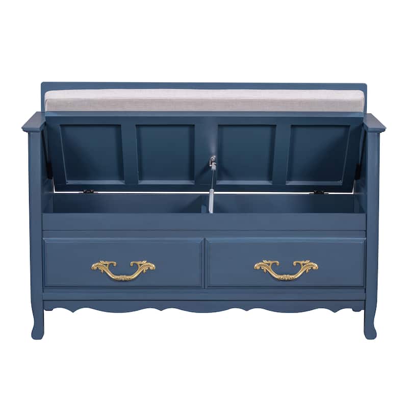 Shoe Bench with Removable Cushion