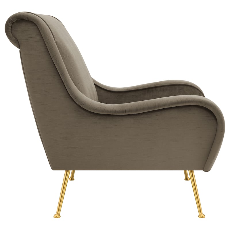 Ricci Upholstered Saddle Arm Accent Chair