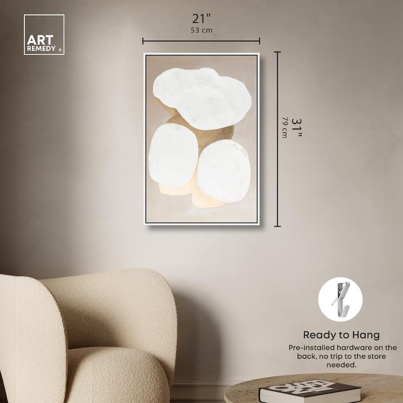 Stacked Stones II Canvas by Art Remedy