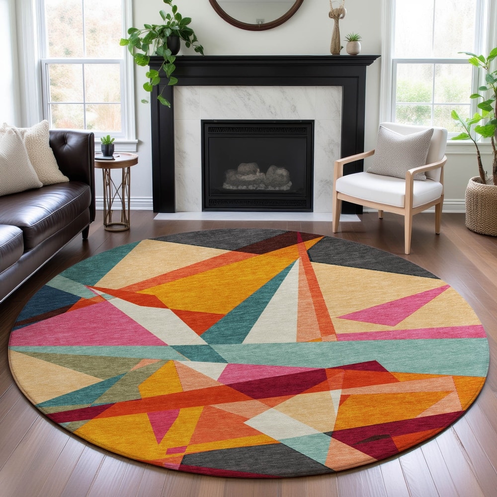 Premium Washable Super Soft Abstract Mosaic Mayfield Rug