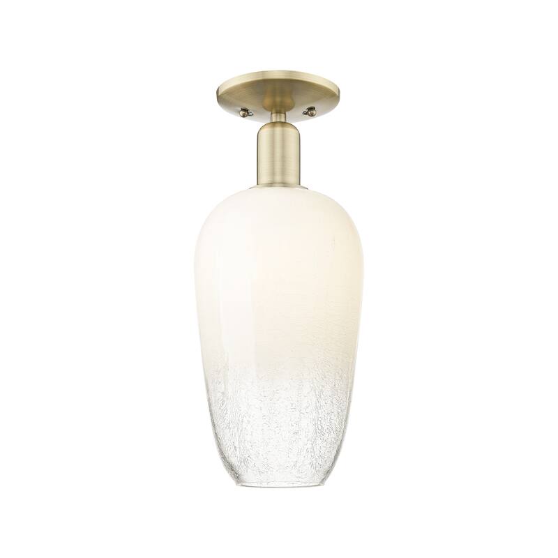 Innovations Lighting Downtown Urban - Brookhaven Flute - 1 Light 7" Semi-Flush Mount Light