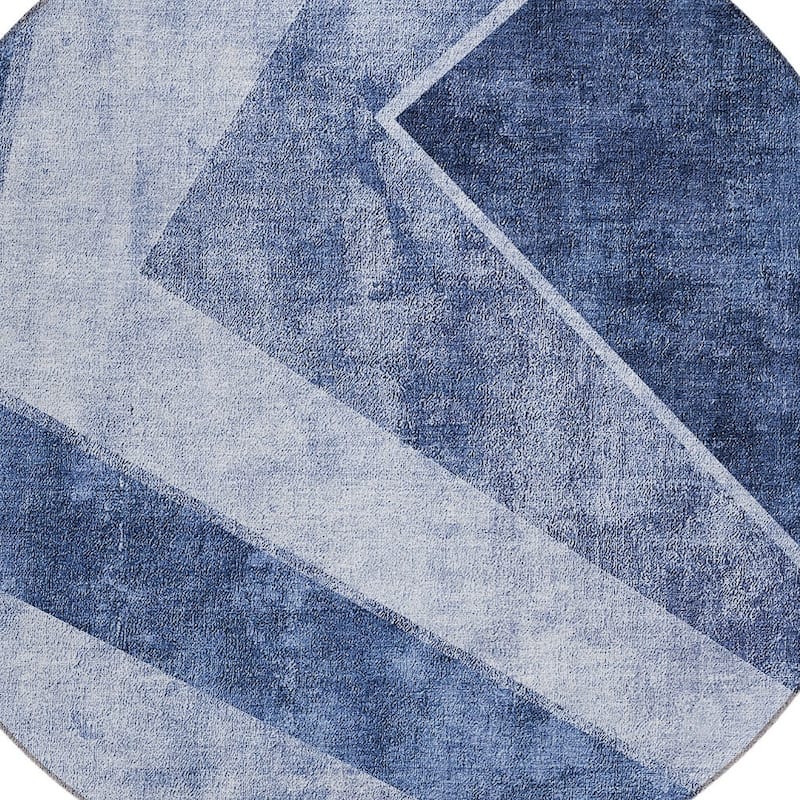 HomeRoots Geometric Transitional Rectangle Outdoor Rug