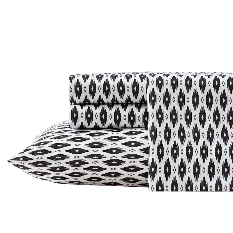 Wrangler Printed Novelty Sheet Sets - Blaze Black - King