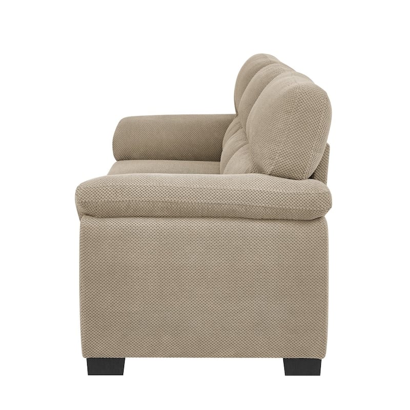 81" Modern Textured Fabric 3-Seater Sofa