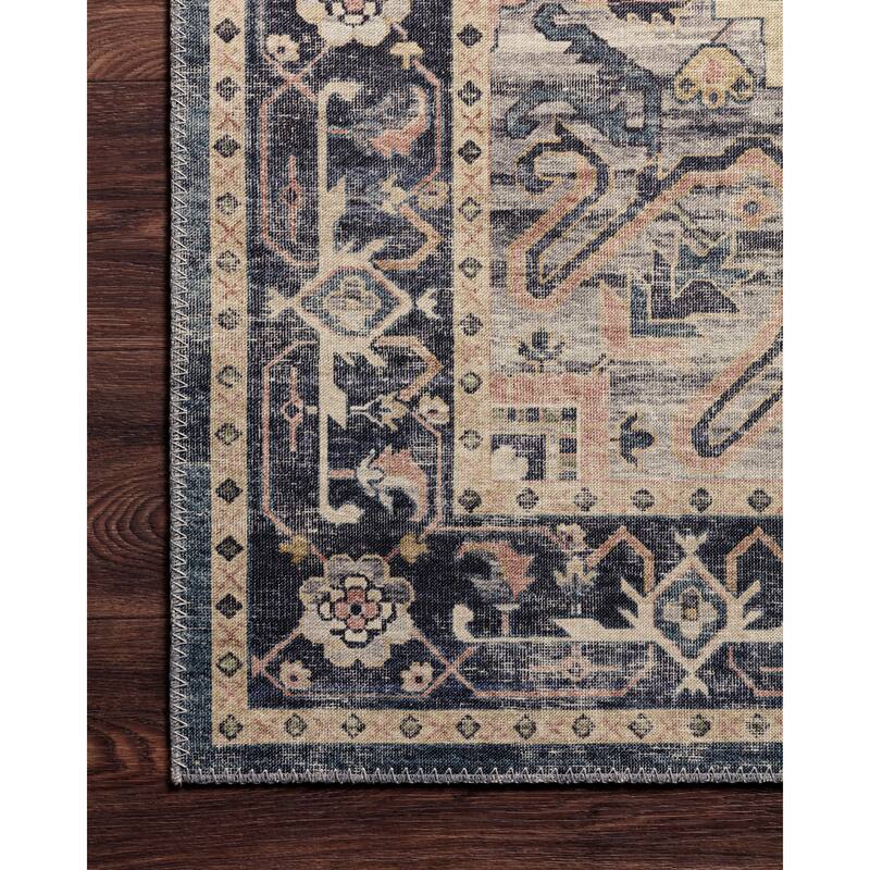 Alexander Home Venetian Printed Medallion Distressed Area Rug