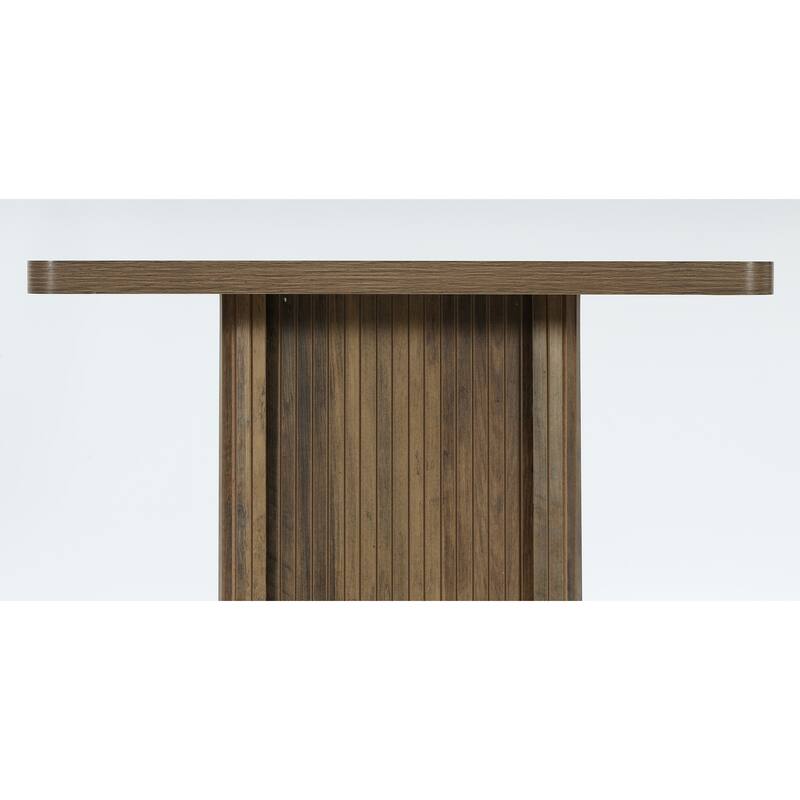 27.6" Square Bar Table with 3-Tier Hidden Storage and Sliding Doors