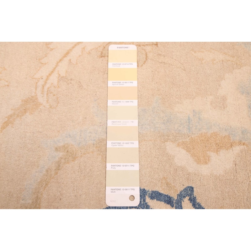 ECARPETGALLERY Hand-knotted Peshawar Oushak Light Khaki Wool Rug - 9'0 x 11'10