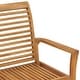 preview thumbnail 5 of 9, vidaXL Patio Bench with Taupe Cushion 44.1" Solid Teak Wood