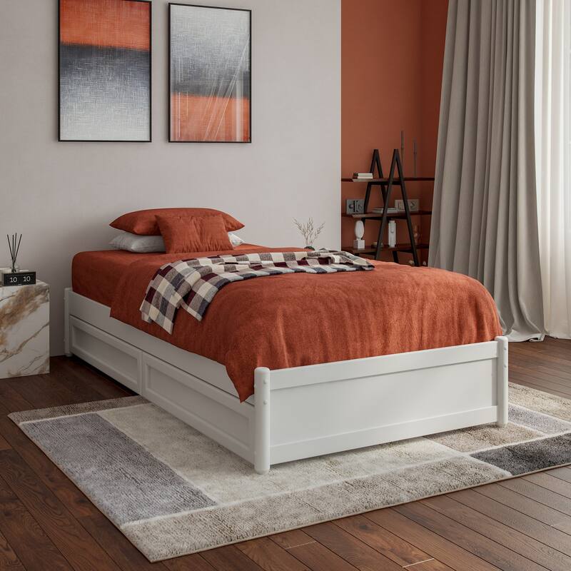 Barcelona Panel Platform Bed with Storage Drawers