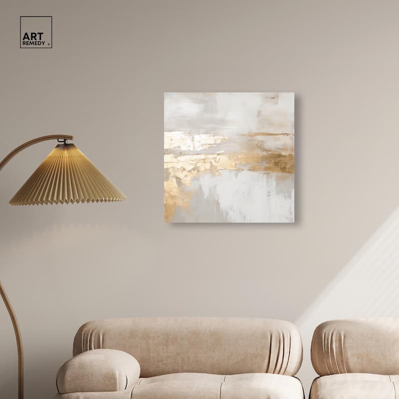 Melted Goldscape II Canvas by Art Remedy, Gallery Wrapped