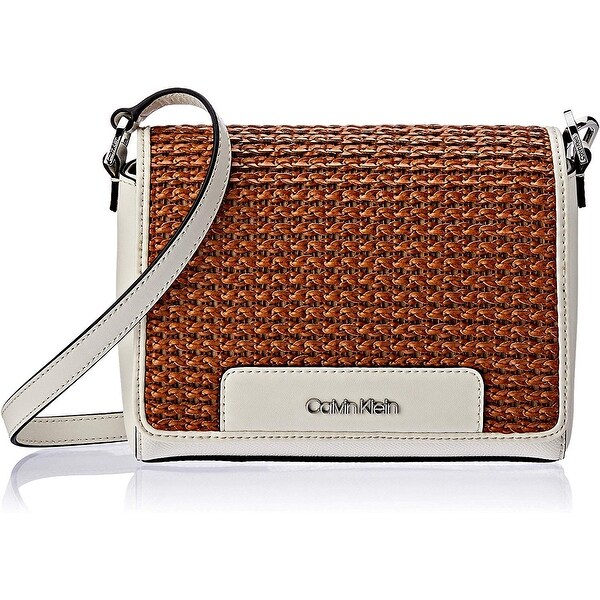 calvin klein messenger bag leather