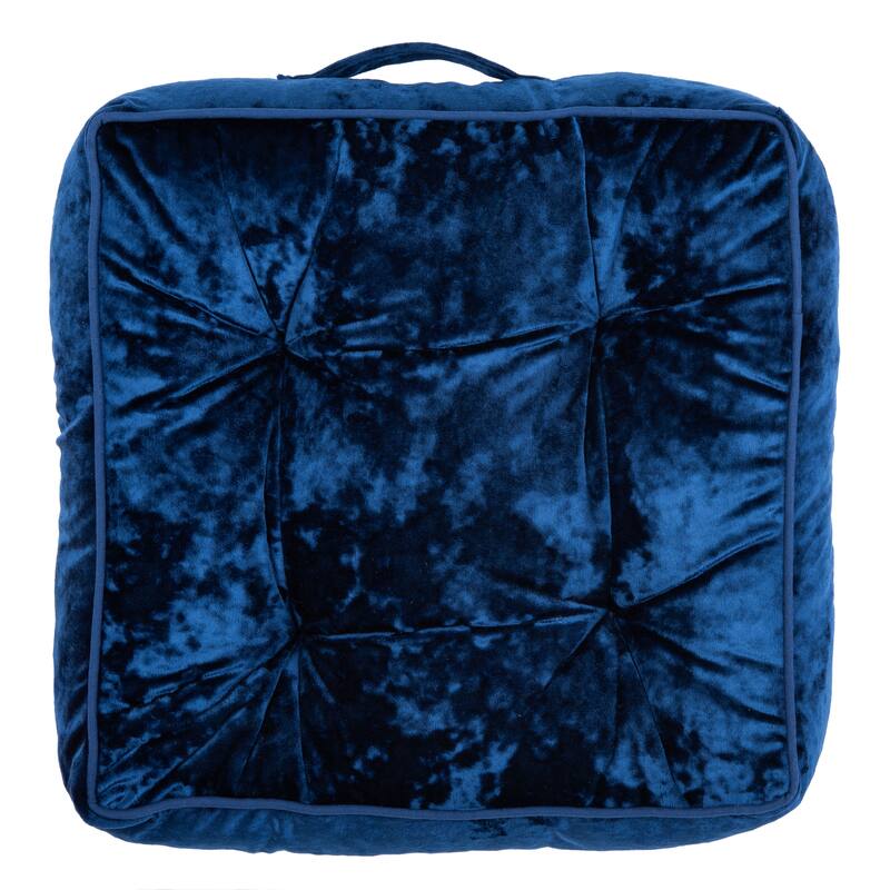 SAFAVIEH Lavonne Square Tufted Velvet Floor Pillow