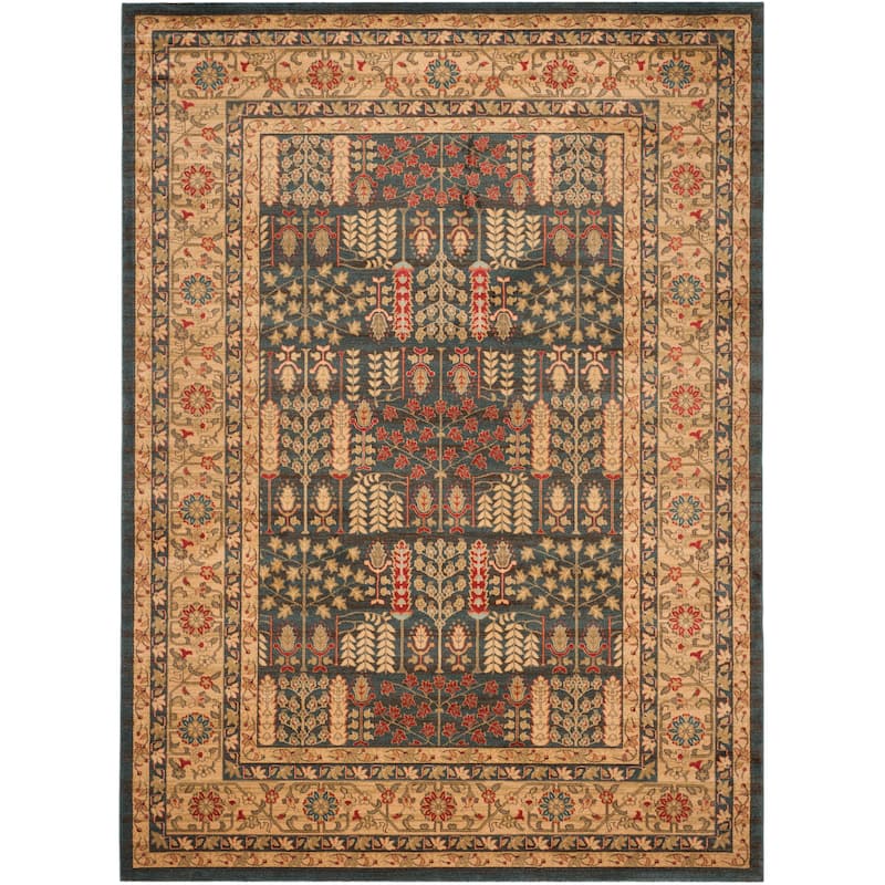 SAFAVIEH Mahal Caridad Traditional Oriental Rug - 11' x 16' - Navy/Natural