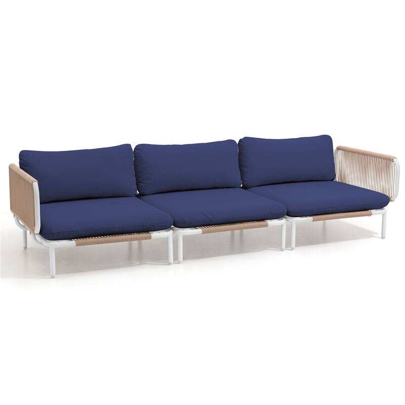 Pellebant Outdoor Sectional Sofa Patio Conversation Seating Set