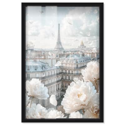 Peonies Over Paris Shadowbox by Art Remedy
