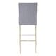 preview thumbnail 19 of 29, Carter 29" Button Tufted Bar Stool (Set of 2) Antique Gray Finish