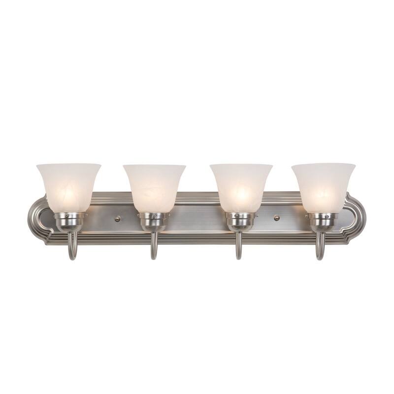 Yosemite Home Decor Vanity Lighting Series Four Light Vanity - Silver
