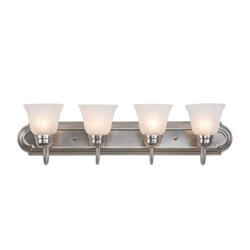 Yosemite Home Decor Vanity Lighting Series Four Light Vanity - Silver