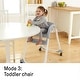 preview thumbnail 6 of 5, SmartClean Trio Elite 3-in-1 Convertible Baby High Chair, Toddler Chair & Dining Booster Seat, For Ages 6 Months & Up, Slate