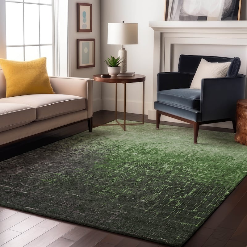 Premium Washable Super Soft Casual Ombre Mayfield Rug - Green - 5' x 7'6"