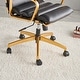 preview thumbnail 24 of 30, LUXMOD® Office Chair Faux Leather Gold Frame Adjustable and Swivel