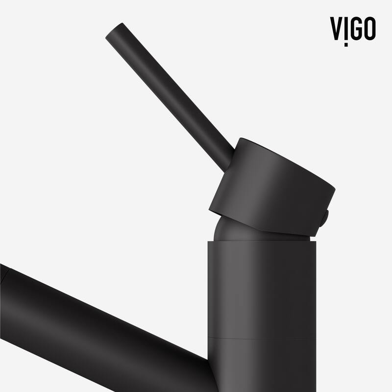 VIGO Branson 9" H Single Handle Pull-Out Sprayer Kitchen Faucet