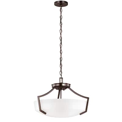 Hanford Three Light Ceiling Convertible Pendant