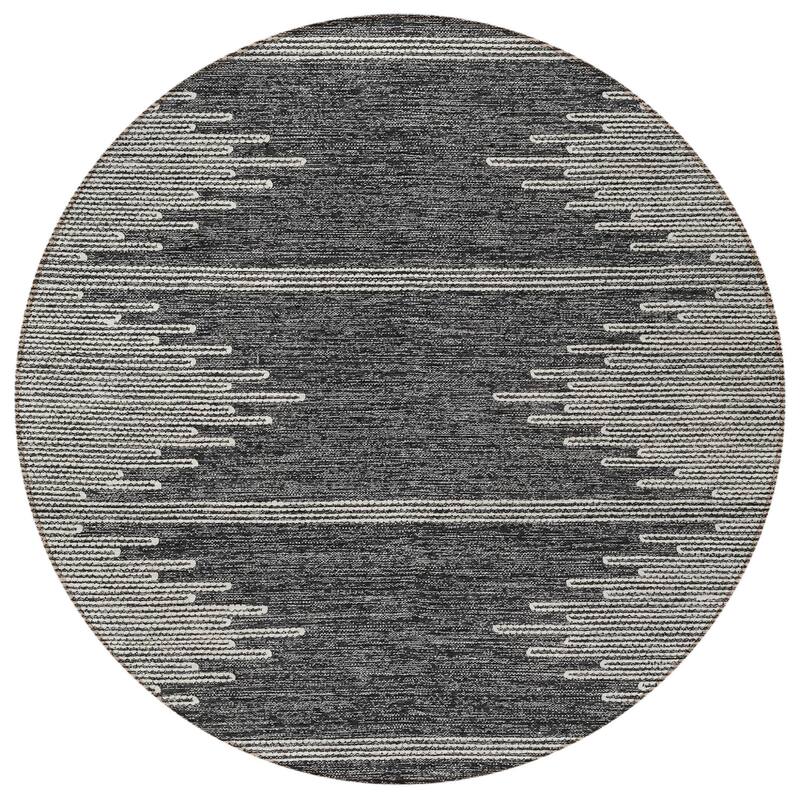 HomeRoots Abstract Transitional Rectangle Outdoor Rug