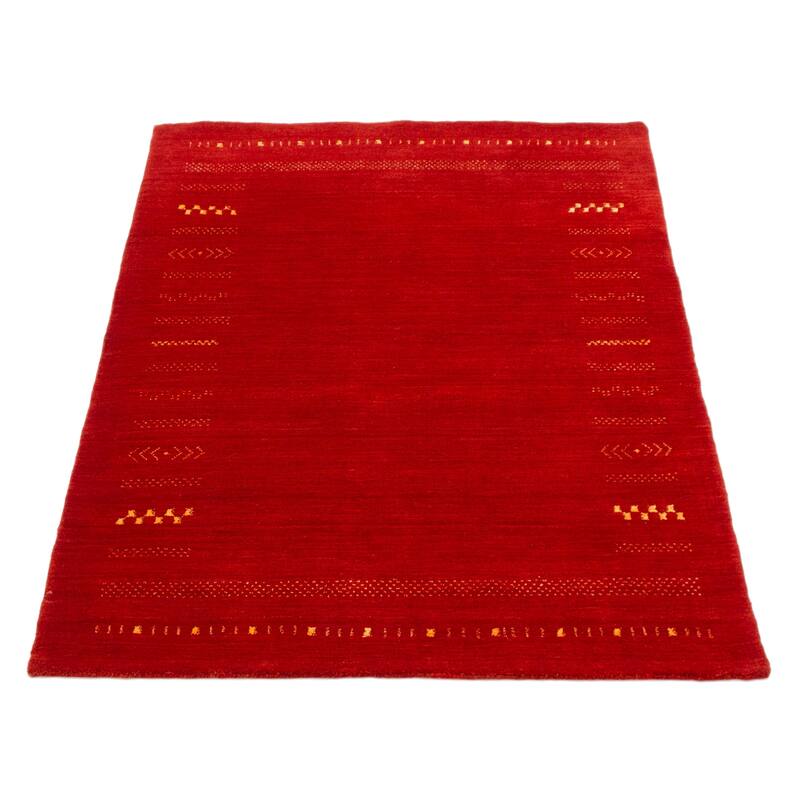 Kashkuli Gabbeh Red Rug 3'11" x 5'11" - 3'11 x 5'11