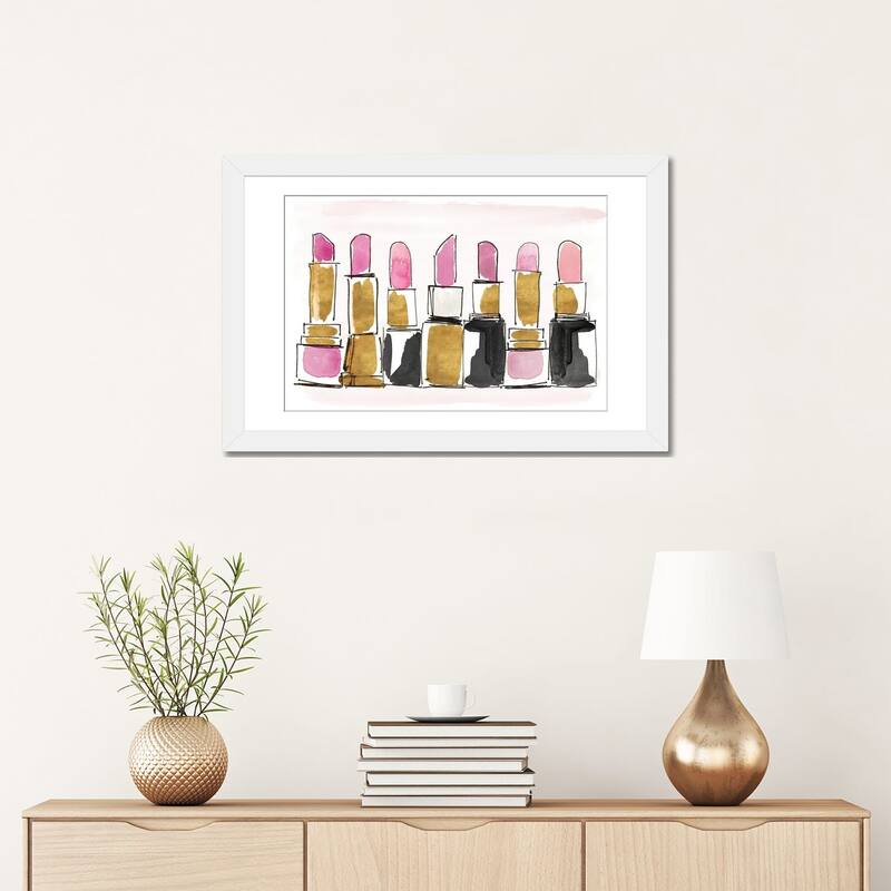 iCanvas "Watercolor Lipsticks" by Lanie Loreth