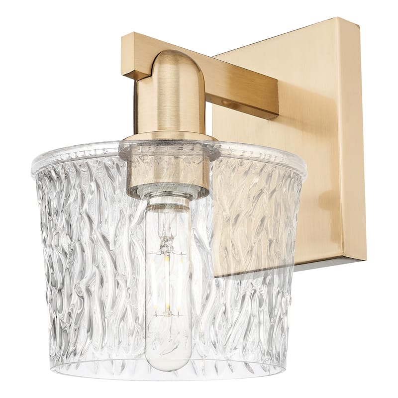 Innovations Lighting 716-1W-11-7 Niagara Sconce Niagara 11" Tall Wall - Champagne Bronze / Clear