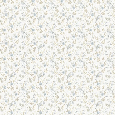 Galerie Wallcoverings Miniatures 3 Collection Garden Bird Matte Finish Vinyl on Non-woven Wallpaper Roll