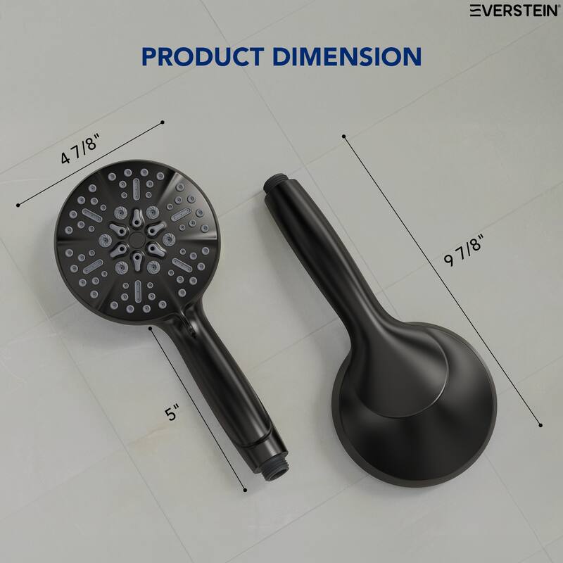 5 Spray Setting High Pressure Handheld Shower Head with Hose