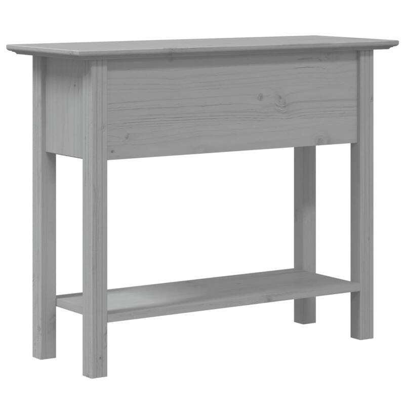 vidaXL Console Table Accent Storage Sofa Console Table BODO Solid Wood Pine - 35.4"x13.6"x28.7"
