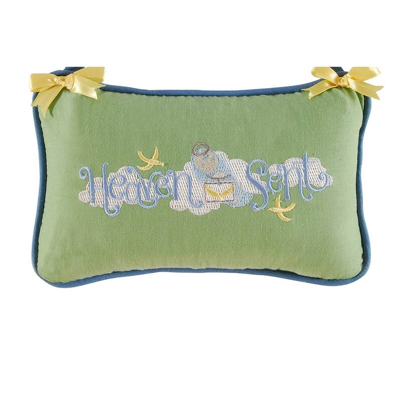 5" x 8" Heaven Sent Embroidered Throw Pillow