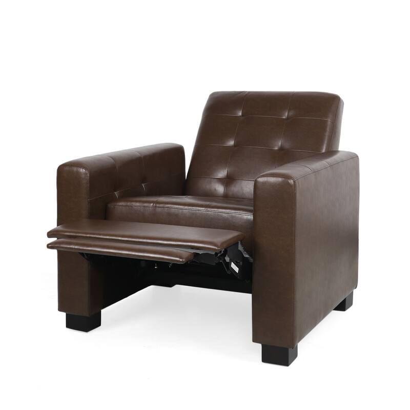 Craigue Upholstered Pushback Recliner by Christopher Knight Home