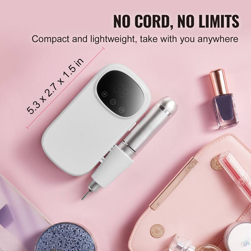 Electric Rechargeable Nail Drill for Manicure Pedicure Carve Polish
