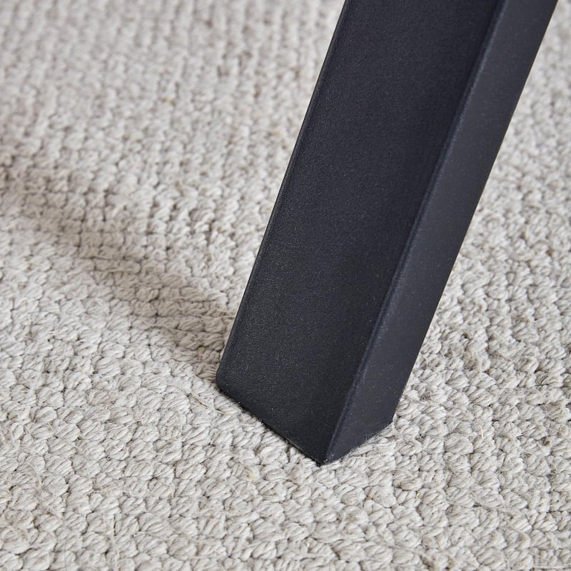 Herringbone Pattern MDF Dining Table - A Perfect Match for Modern Minimalist and Industrial Home Styles