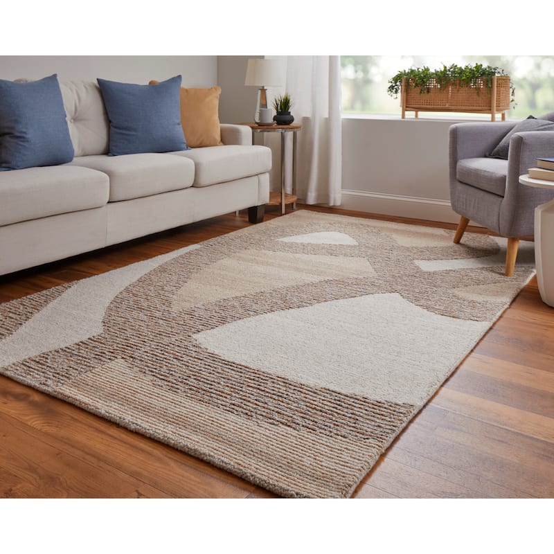 Grand Bazaar Middleton Hand Tufted Abstract Modern Area Rug