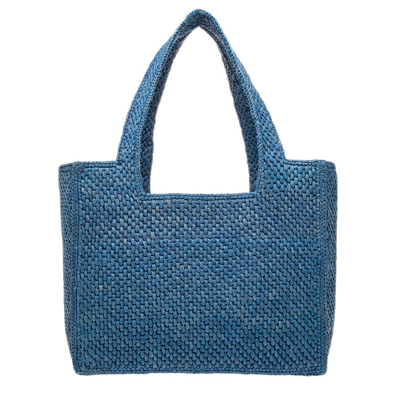 Loewe Medium Font Tote in Raffia