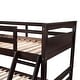 preview thumbnail 12 of 14, Espresso Twin Over Full Pine Bunk Bed with Drawers, Convertible to Two Beds